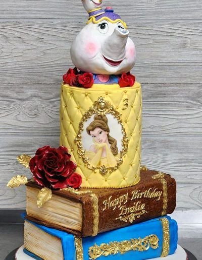 Beauty and the Beast Princess Cake