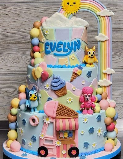 Bluey Birthday Cake