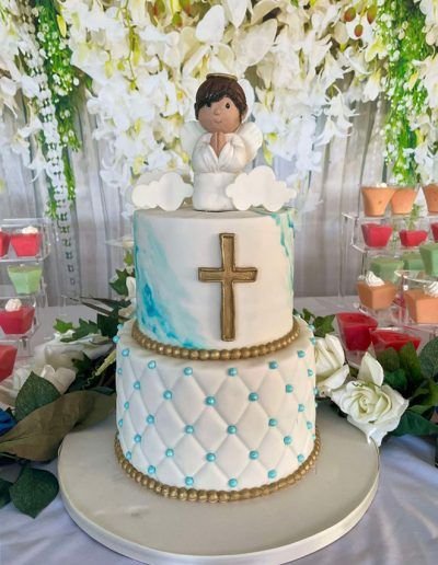 Little Angel Baby Shower Baptism Cake
