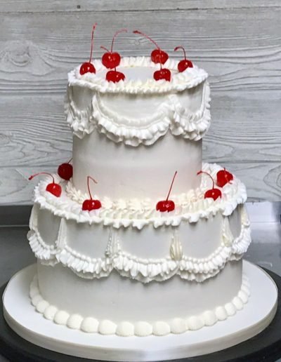 Vintage Buttercream Wedding Cake